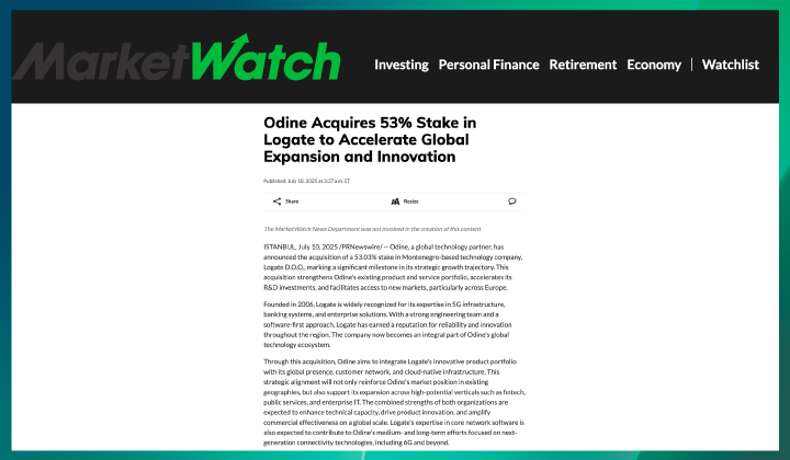 Odine, Küresel Büyüme ve İnovasyonu Hızlandırmak Amacıyla Logate’in Yüzde 53 Hissesini Satın Aldı