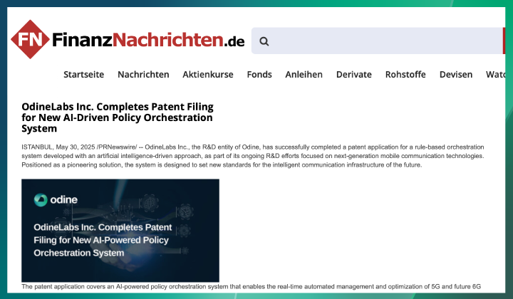 OdineLabs Inc., Yapay Zekâ Destekli Politika Orkestrasyon Sistemi İçin Patent Başvurusunu Tamamladı