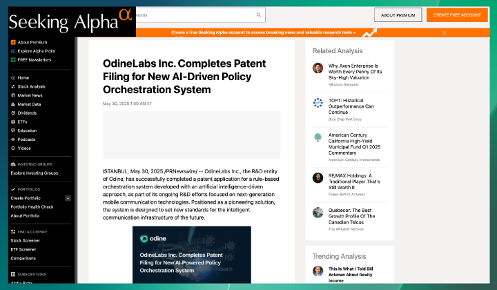 OdineLabs Inc., Yapay Zekâ Destekli Politika Orkestrasyon Sistemi İçin Patent Başvurusunu Tamamladı