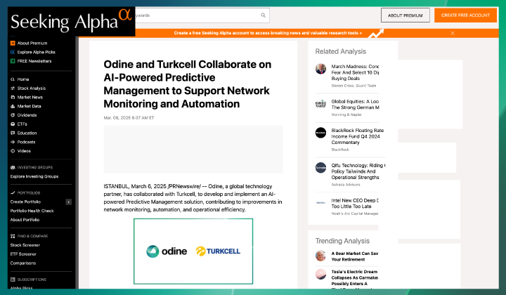 Odine ve Turkcell, Yapay Zeka Destekli Öngörüsel Yönetim ile Ağ Yönetimini Geliştirmek İçin İş Birliğini duyurdu